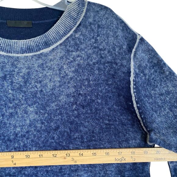 ATM Anthony Thomas Melillo Sweater Men's S Tie Dye Blue Crewneck Wool Cashmere - Picture 3 of 6